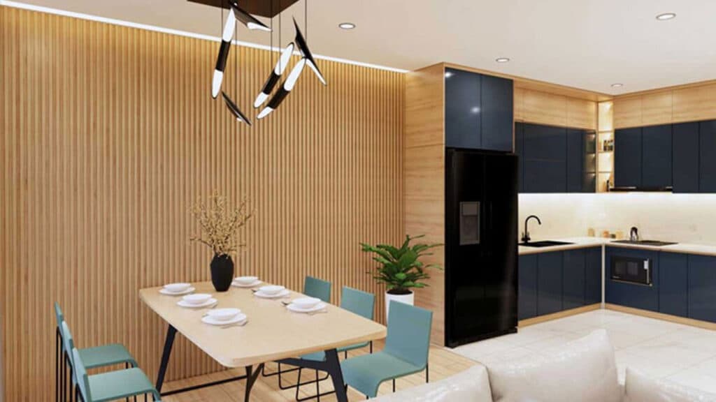 Ốp tường giả gỗ - Giải pháp cải tạo và trang trí tường