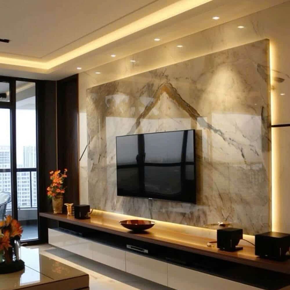 Thi công Vách Tivi - Giải Pháp Trang Trí Hiện Đại Cho Phòng Khách Của Bạn