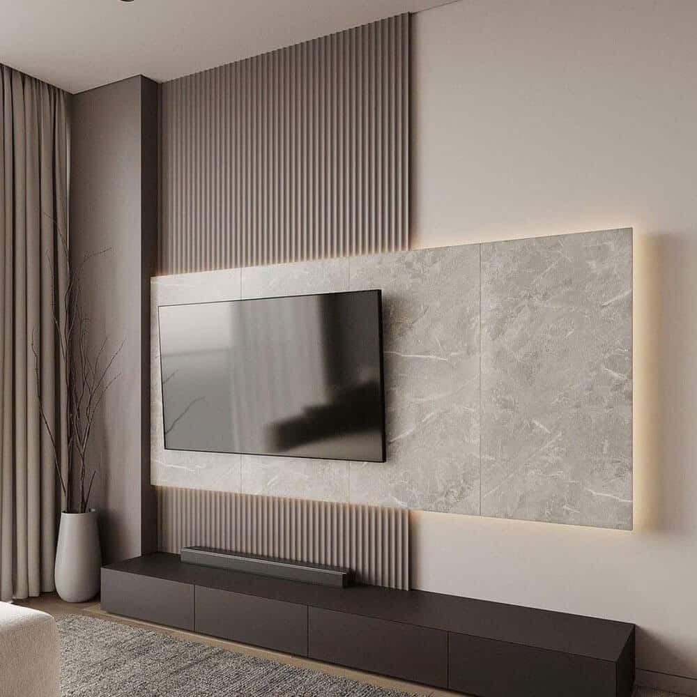 Thi công Vách Tivi - Giải Pháp Trang Trí Hiện Đại Cho Phòng Khách Của Bạn