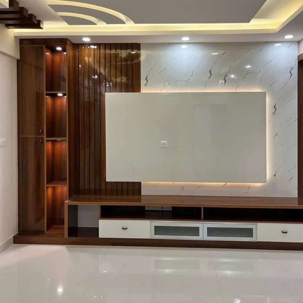 Thi công Vách Tivi - Giải Pháp Trang Trí Hiện Đại Cho Phòng Khách Của Bạn