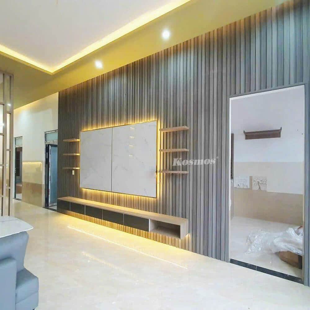 Thi công Vách Tivi - Giải Pháp Trang Trí Hiện Đại Cho Phòng Khách Của Bạn