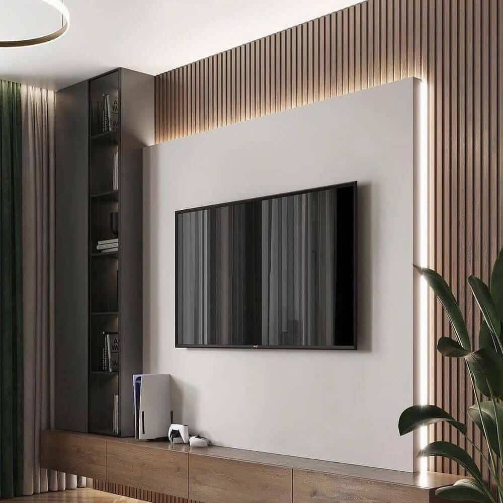 Thi công Vách Tivi - Giải Pháp Trang Trí Hiện Đại Cho Phòng Khách Của Bạn
