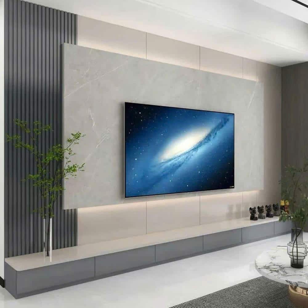 Thi công Vách Tivi - Giải Pháp Trang Trí Hiện Đại Cho Phòng Khách Của Bạn