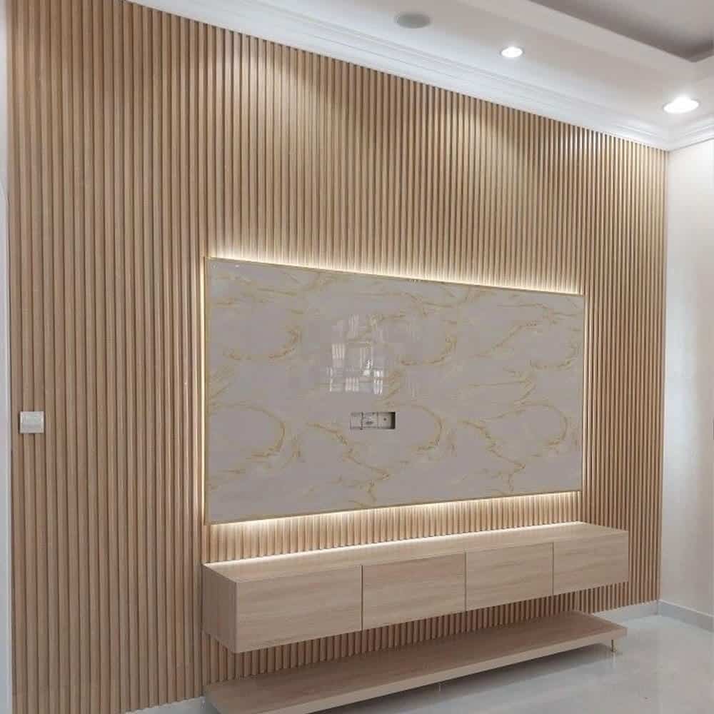 Thi công Vách Tivi - Giải Pháp Trang Trí Hiện Đại Cho Phòng Khách Của Bạn