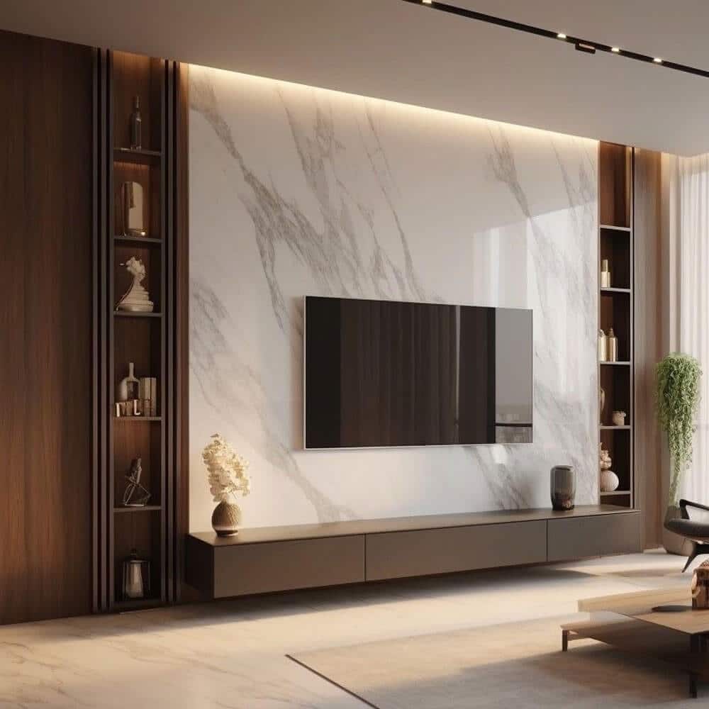 Thi công Vách Tivi - Giải Pháp Trang Trí Hiện Đại Cho Phòng Khách Của Bạn