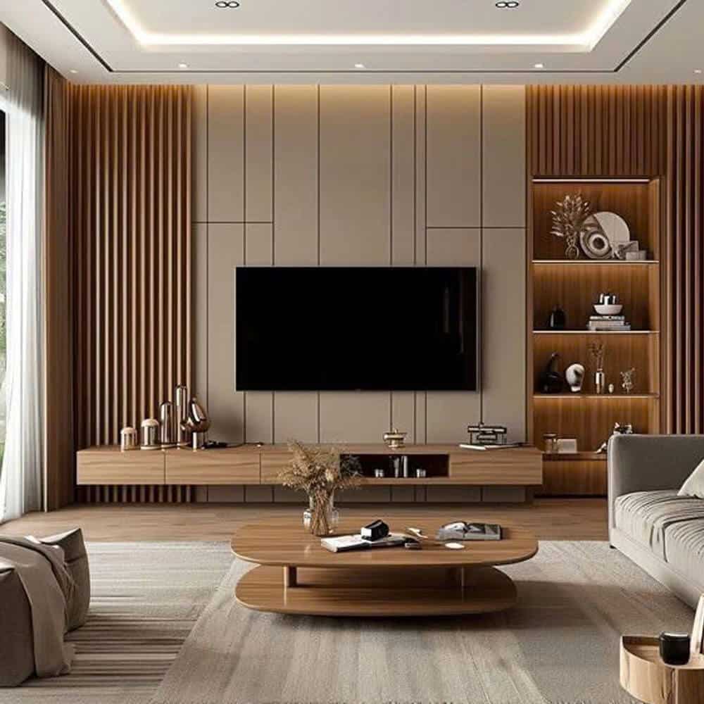 Vách Tivi TN04 - Thiết kế tối giản, tinh tế