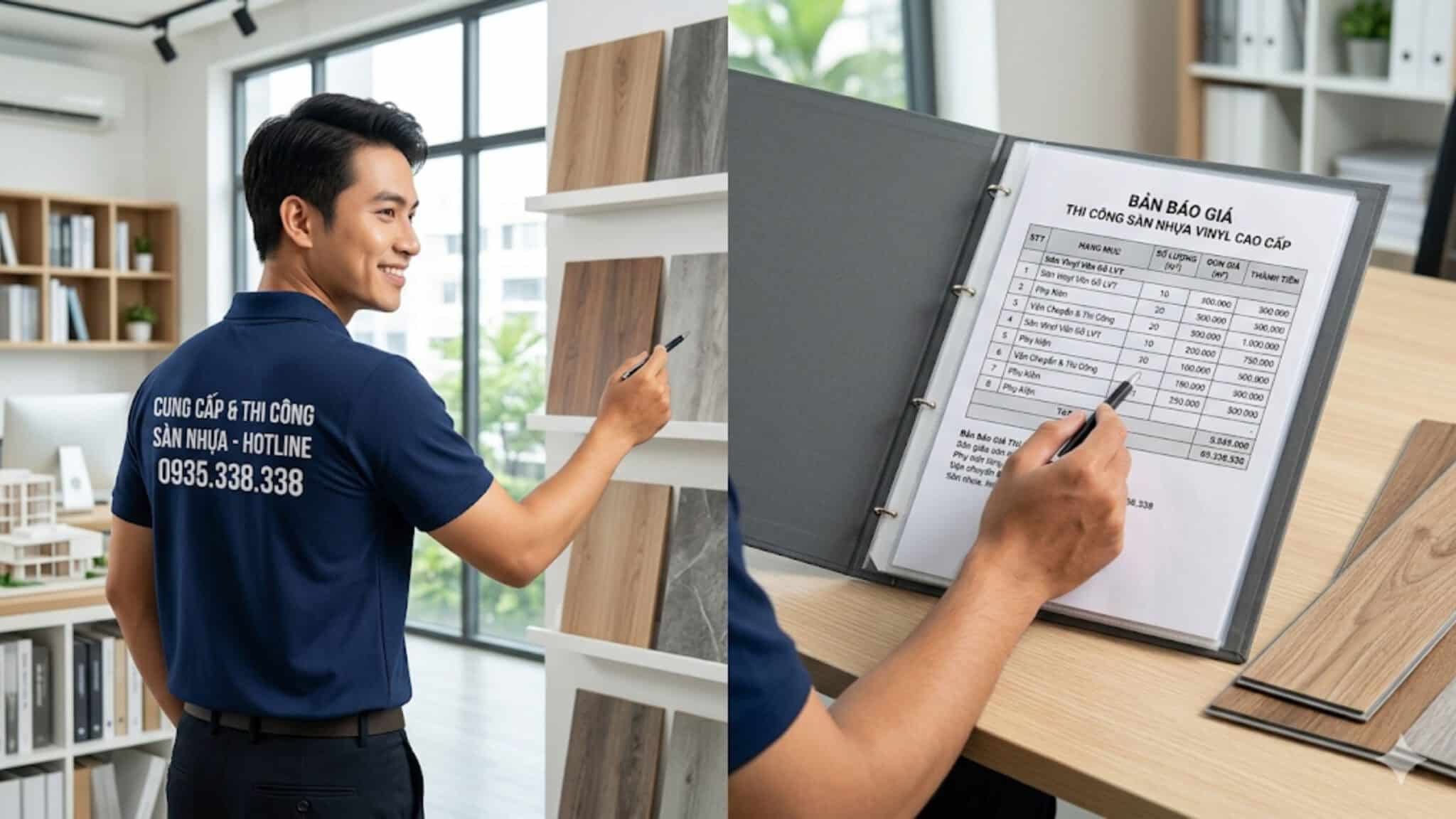 Báo giá thi công sàn nhựa trọn gói cạnh tranh nhất thị trường
