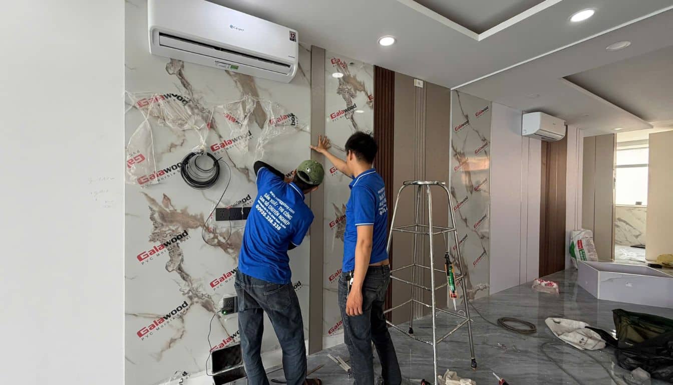 Quy trình thi công tấm ốp than tre chuyên nghiệp và chuẩn kỹ thuật