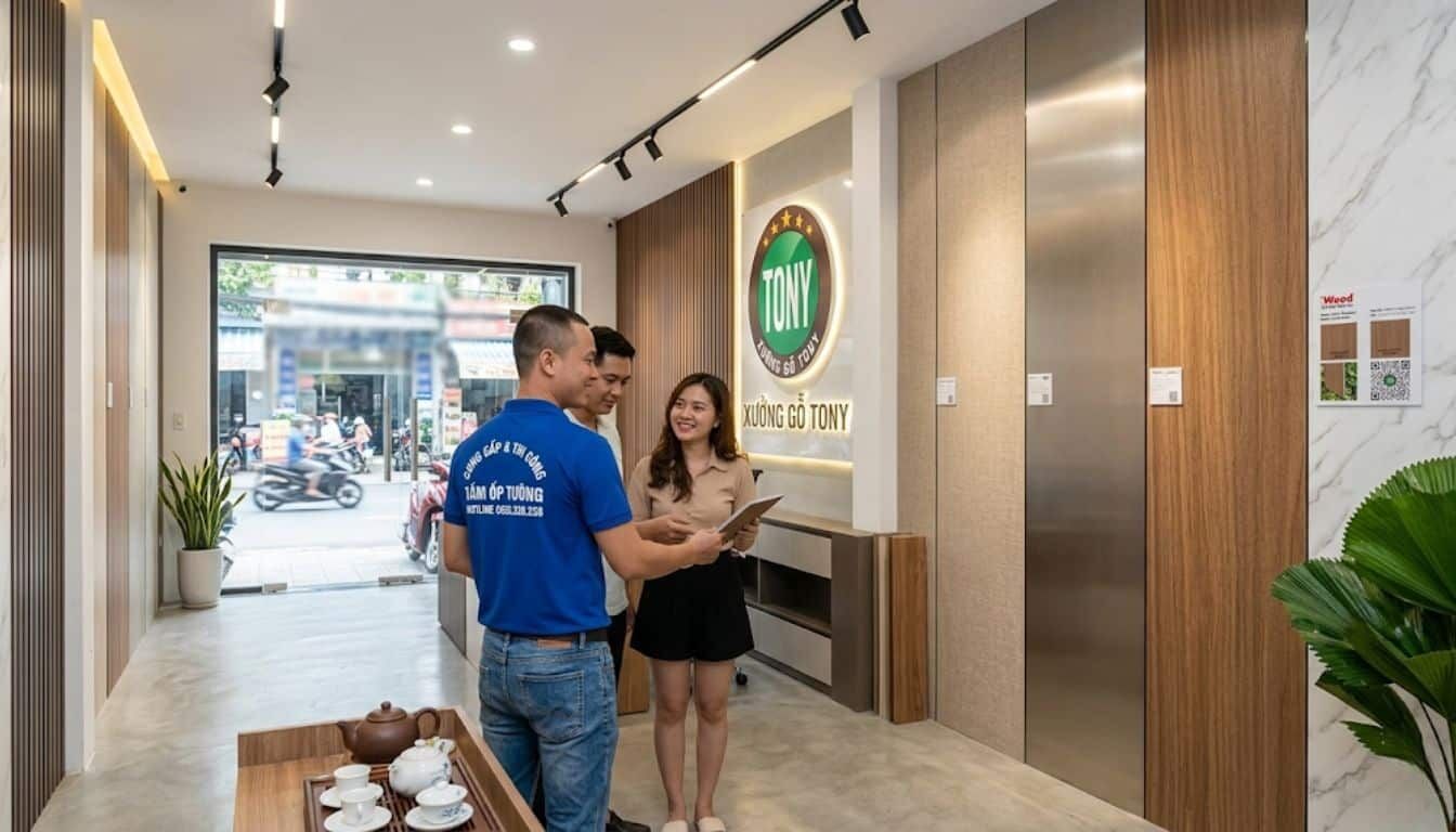 Đơn vị thi công tấm ốp tường Nano uy tín, chất lượng và bảo hành dài hạn
