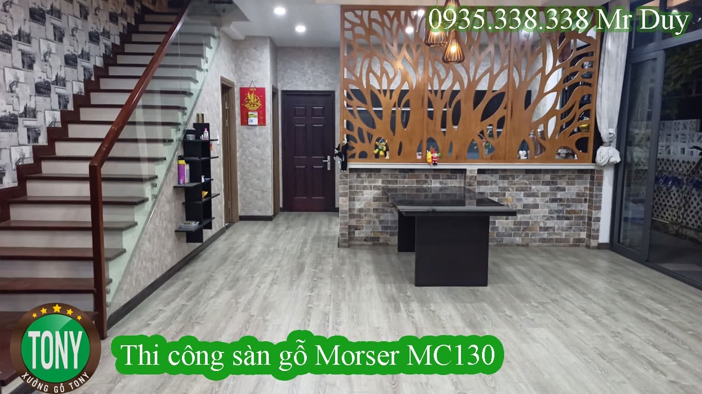 Thi công sàn gỗ Morser MC130