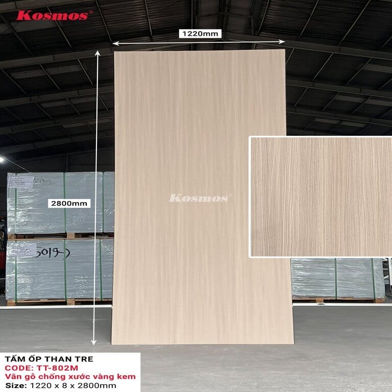 Tấm ốp sợi than tre Kosmos TT-802 Tấm ốp sợi than tre Kosmos TT-802