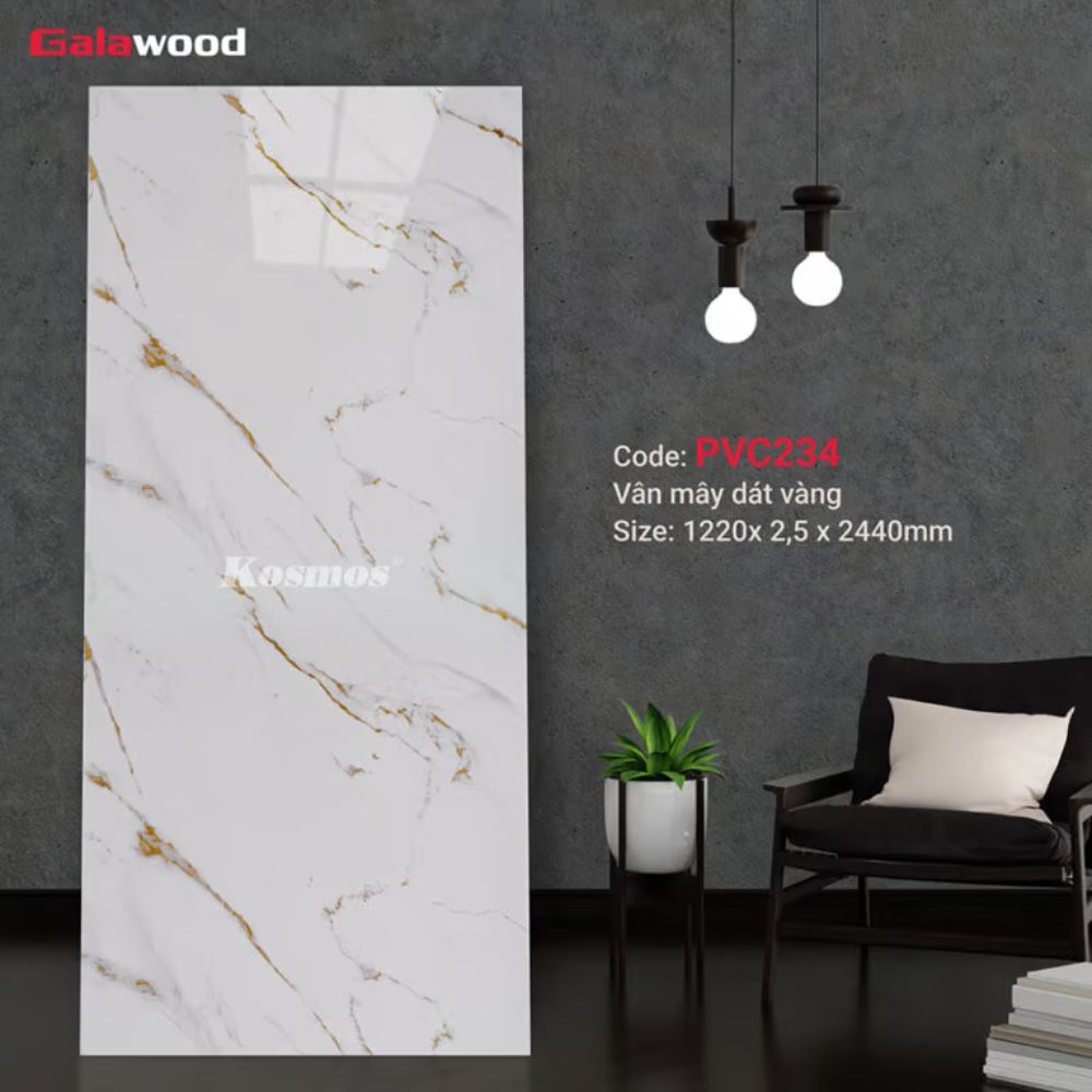 op-tuong-pvc-van-may-dat-vang-pvc234 Ốp Tường PVC Giả Đá Vân Mây Dát Vàng PVC234 Galawood - Tinh Tế & Sang Trọng