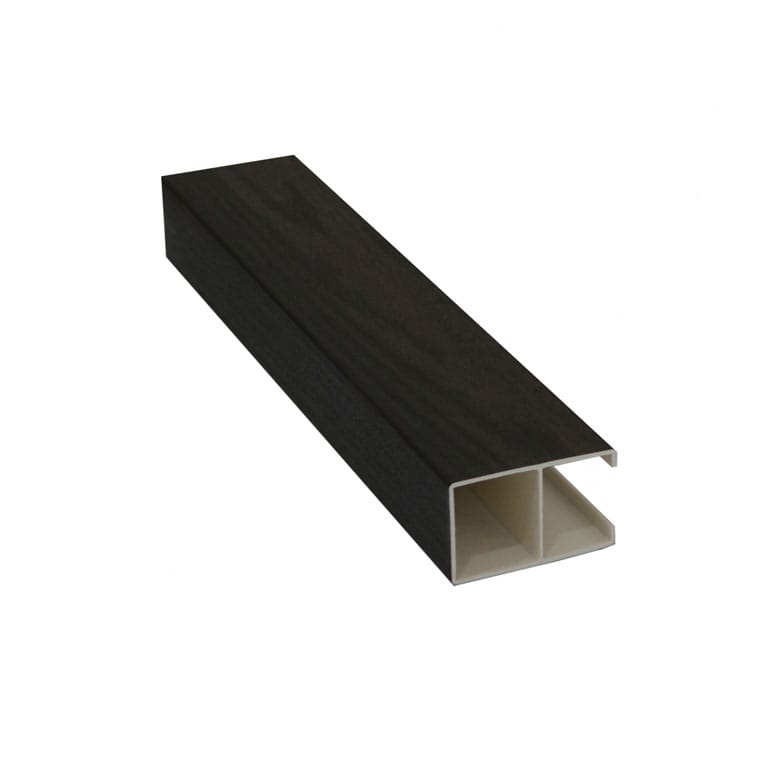 Lam treo trần nhựa giả gỗ Hobiwood HT63 - Màu đen mờ vân gỗ 4 Lam nhựa giả gỗ Hobiwood HT63