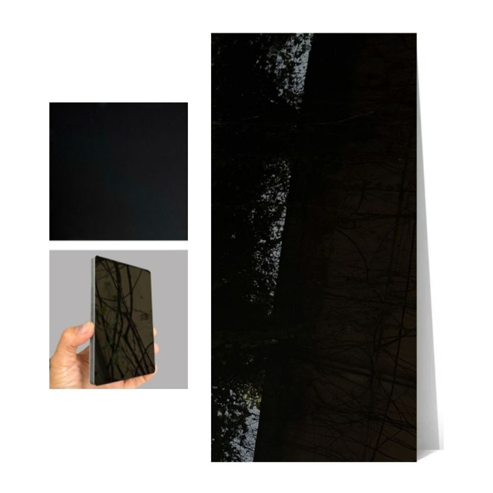 Than-tre-don-sac-pet-iS-1B-iWood Tấm ốp than tre đơn sắc PET iS-1B iWood - Màu đen bóng cao cấp