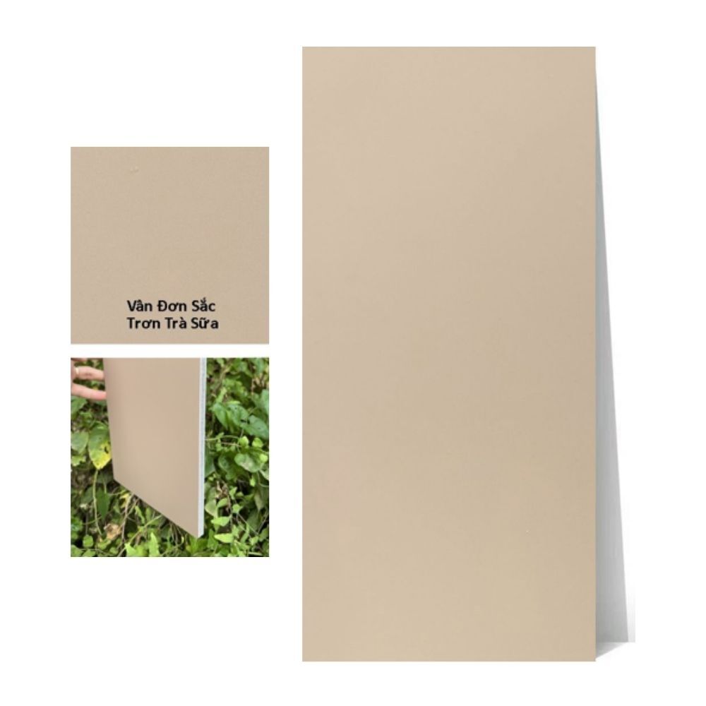 Than-tre-van-don-sac-SS-10-iWood Tấm ốp than tre vân đơn sắc SS-10 iWood - Màu trà sữa trơn