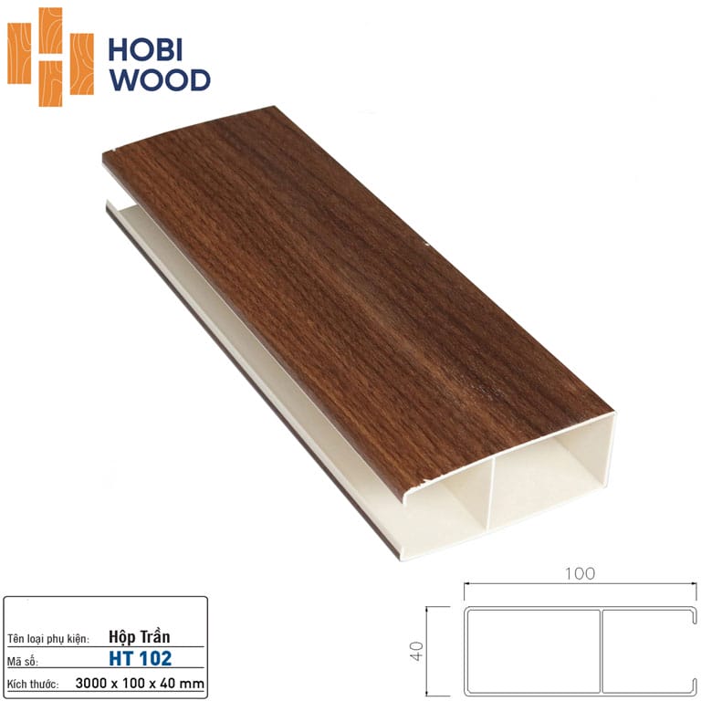 Lam treo trần nhựa giả gỗ Hobiwood HT101 - Màu màu cam đỏ vân gỗ Lam treo trần nhựa giả gỗ Hobiwood HT101 - Màu màu cam đỏ vân gỗ - Ảnh 5