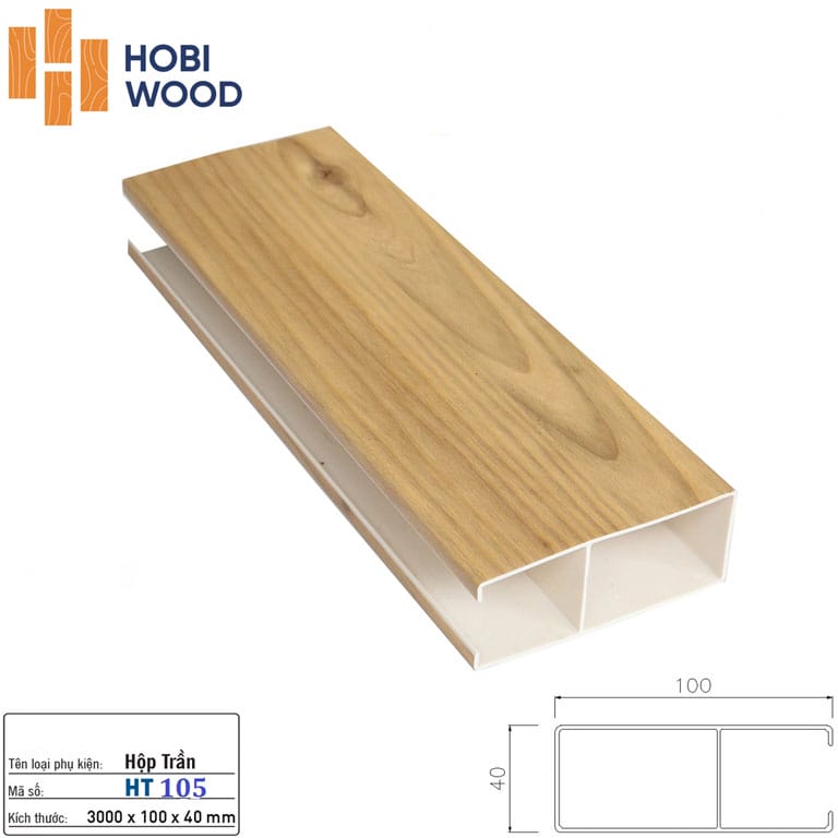 Lam treo trần nhựa giả gỗ Hobiwood HT101 - Màu màu cam đỏ vân gỗ Lam treo trần nhựa giả gỗ Hobiwood HT101 - Màu màu cam đỏ vân gỗ - Ảnh 2