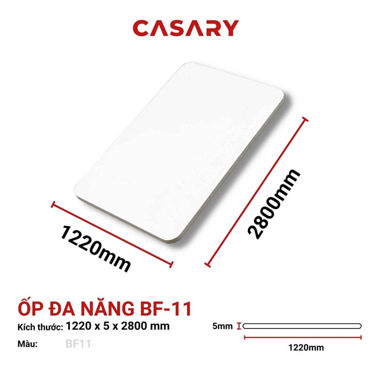 Tấm ốp than tre Casary BF11 - Màu trắng đơn sắc Tấm ốp than tre Casary BF11 - Màu trắng đơn sắc - Ảnh 2