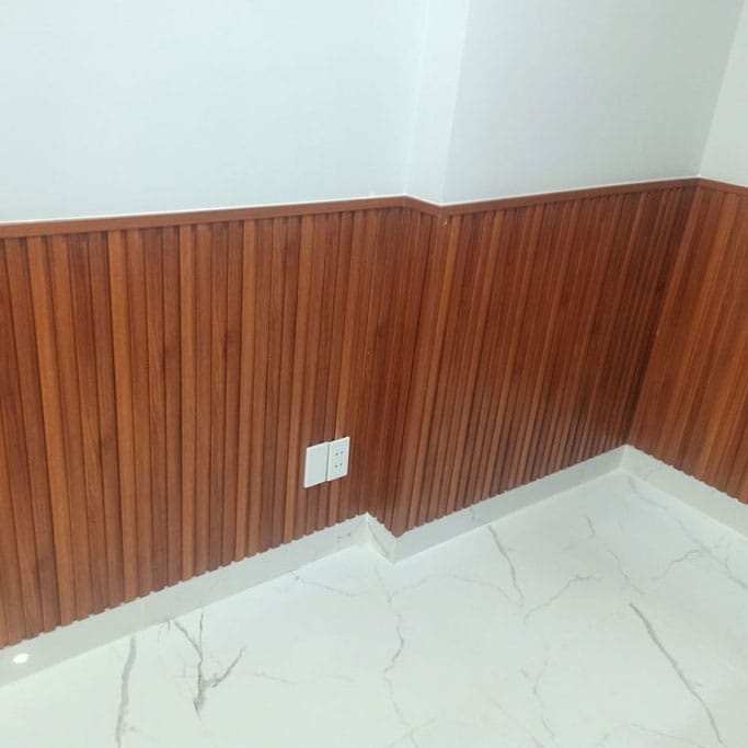 Thi công Nhựa Ốp Tường Giả Gỗ Cao Cấp HB Lam nhựa giả gỗ ốp tường HB