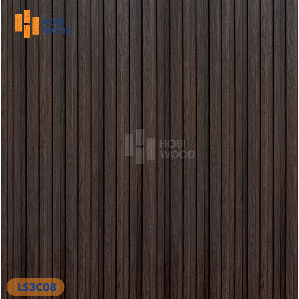 Tấm nhựa ốp tường Hobiwood LS3C-08 - Màu Gỗ Nâu Đen Tấm nhựa ốp tường Hobiwood LS3C-08 - Màu Gỗ Nâu Đen - Ảnh 3