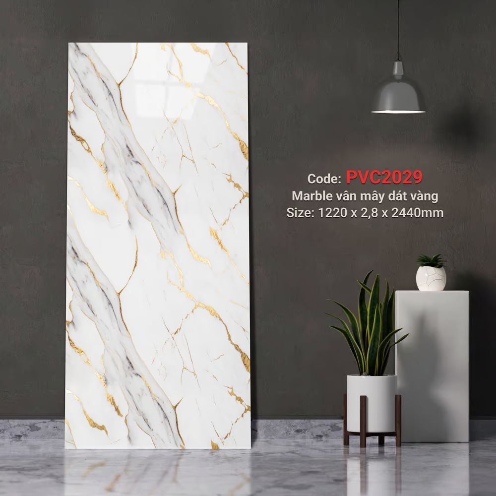 Ốp Tường PVC Vân Đá Dát Vàng Kosmos PVC2029 - Đẳng Cấp Hoàng Gia Ốp Tường PVC Vân Đá Dát Vàng Kosmos PVC2029 - Đẳng Cấp Hoàng Gia