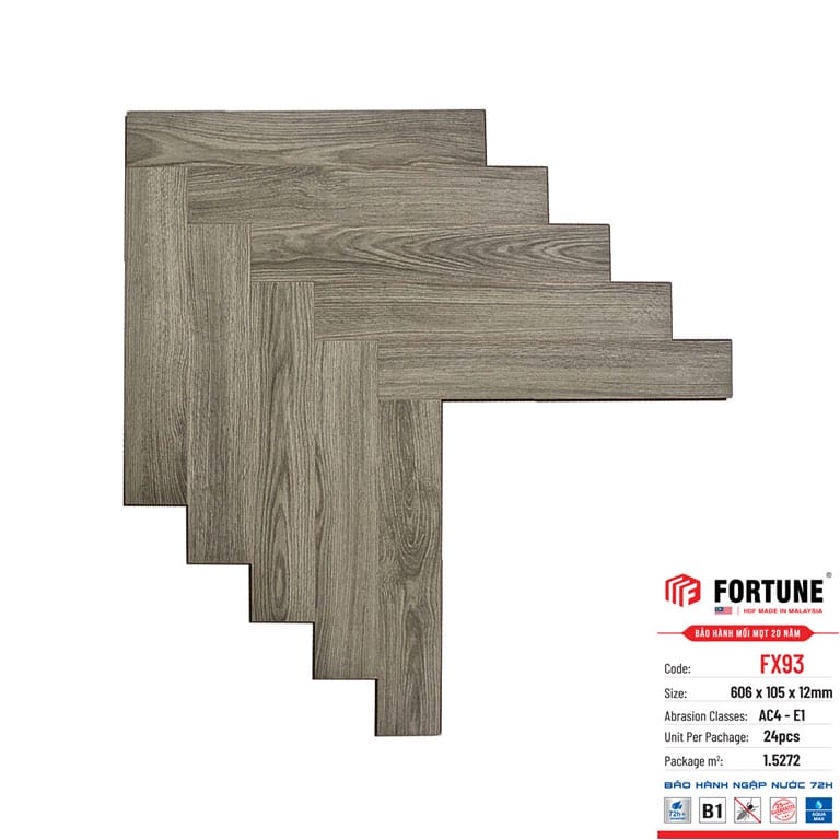 Sàn Gỗ Fortune FX98 - Sàn Gỗ Xương Cá Malaysia Sàn Gỗ Fortune FX98 - Sàn Gỗ Xương Cá Malaysia - Ảnh 5