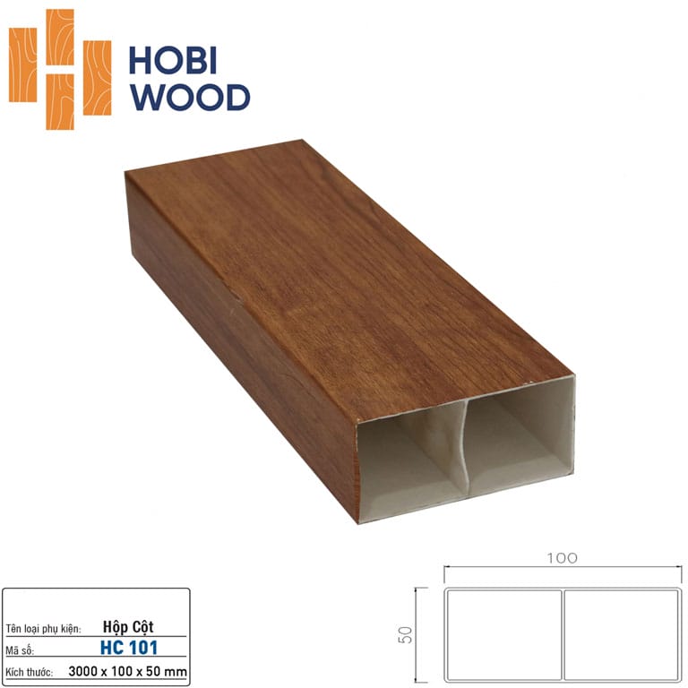 Lam hộp nhựa giả gỗ Hobiwood HC102 - Màu nâu đậm vân gỗ Lam hộp nhựa giả gỗ Hobiwood HC102 - Màu nâu đậm vân gỗ - Ảnh 2