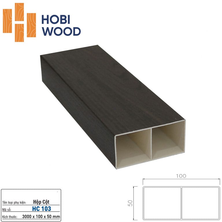 Lam hộp nhựa giả gỗ Hobiwood HC102 - Màu nâu đậm vân gỗ Lam hộp nhựa giả gỗ Hobiwood HC102 - Màu nâu đậm vân gỗ - Ảnh 4