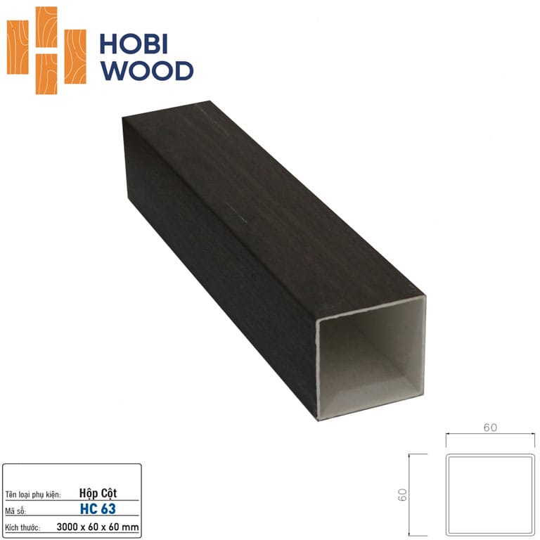 Lam nhựa giả gỗ Hobiwood HC61 - Thanh lam nhựa giả gỗ Lam nhựa giả gỗ Hobiwood HC61 - Thanh lam nhựa giả gỗ - Ảnh 4