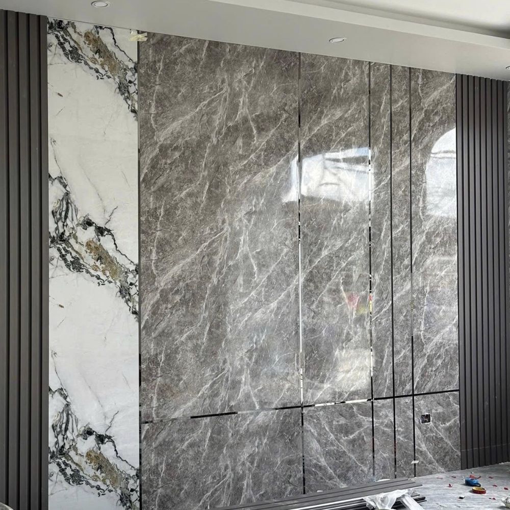 Nhựa Ốp Tường Vân Đá Cẩm Thạch Xám Đậm HB-VD2205 Nhựa Ốp Tường Vân Đá Cẩm Thạch Xám Đậm HB-VD2205