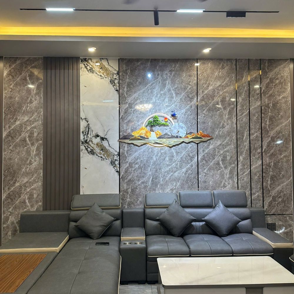 Nhựa Ốp Tường Vân Đá Cẩm Thạch Xám Đậm HB-VD2205 Nhựa Ốp Tường Vân Đá Cẩm Thạch Xám Đậm HB-VD2205 - Ảnh 3