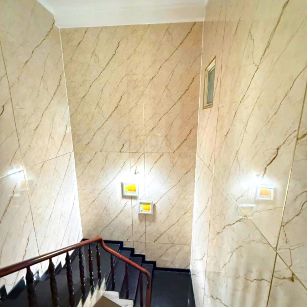 Nhựa Ốp Tường Vân Đá Kem Vàng HB-VD2227 Nhựa Ốp Tường Vân Đá Kem Vàng HB-VD2227