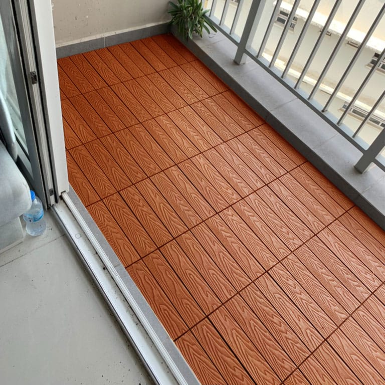 Vỉ gỗ nhựa ngoài trời Hobiwood 3D màu red Vỉ gỗ nhựa ngoài trời Hobiwood 3D màu red - Ảnh 3