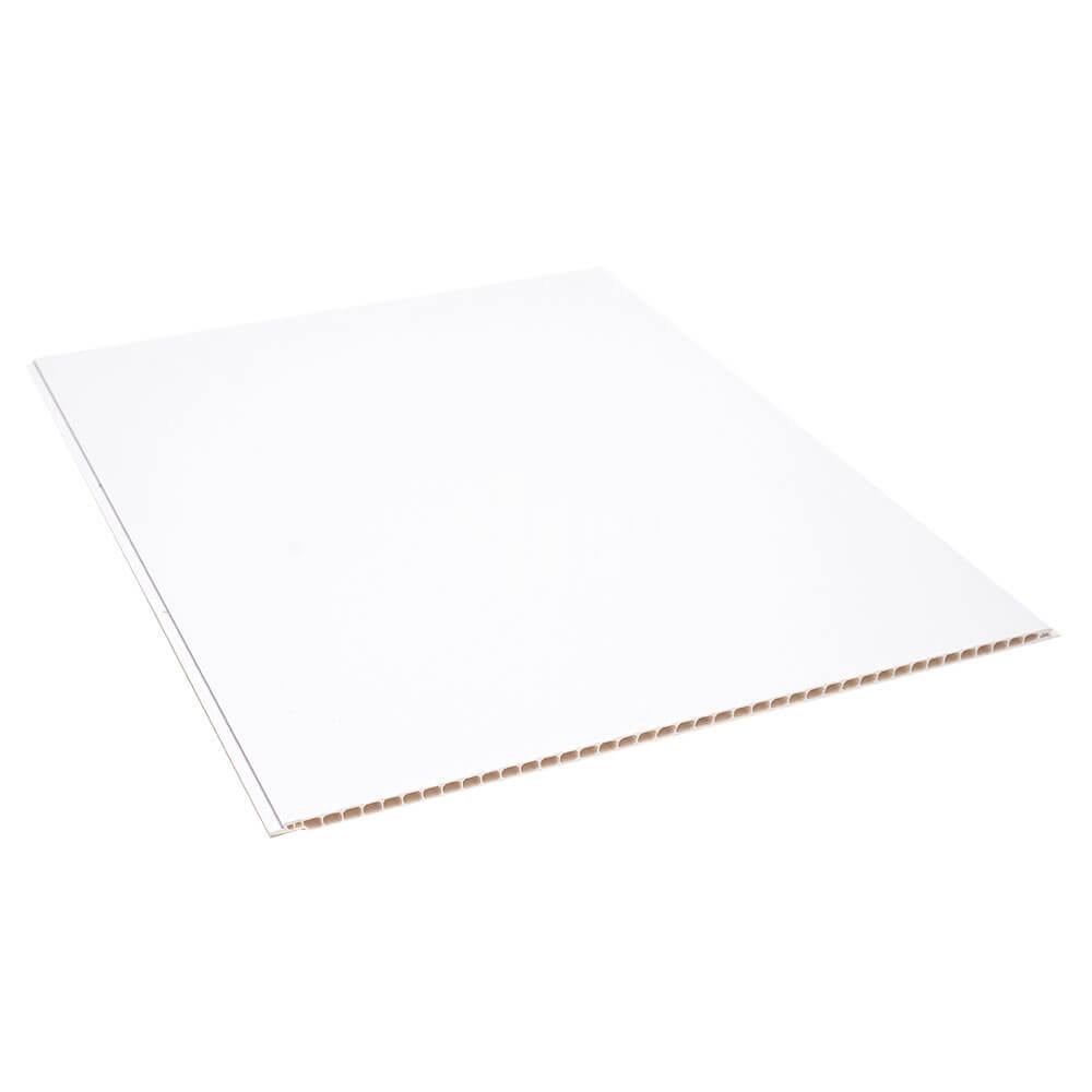 Tấm Nhựa Ốp Tường Hobiwood NO-414 - Tấm nhựa ốp tường màu trắng Tấm Nhựa Ốp Tường Hobiwood NO-414