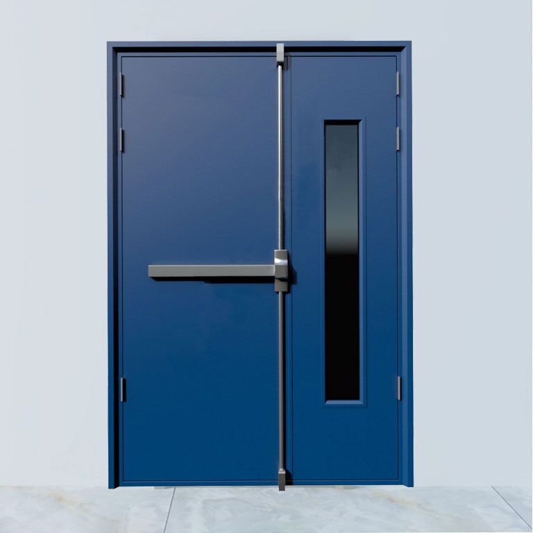 Cửa thép chống cháy mẹ bồng con Lak House Cửa thép chống cháy mẹ bồng con