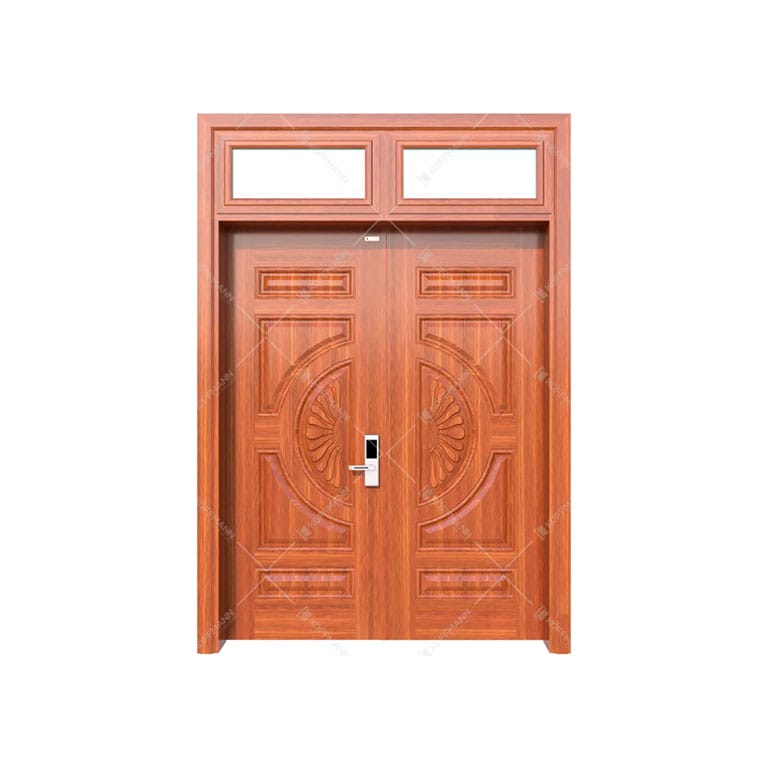 Cửa thép vân gỗ KG-22CS2-1NC - Giải pháp cho mọi công trình Cửa thép vân gỗ KG-2201H01H-2TK