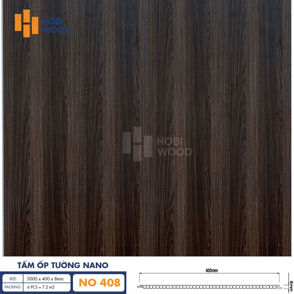 Tấm Nhựa Ốp Tường Hobiwood NO-408 - Nhựa giả gỗ ốp tường, ốp trần Tấm Nhựa Ốp Tường Hobiwood NO-408 - Nhựa giả gỗ ốp tường, ốp trần - Ảnh 2