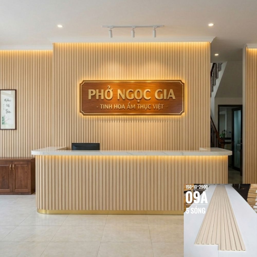 Thi công Nhựa Ốp Tường Giả Gỗ | Nâng Tầm Không Gian Sống Lam nhựa ốp tường vân gỗ sồi
