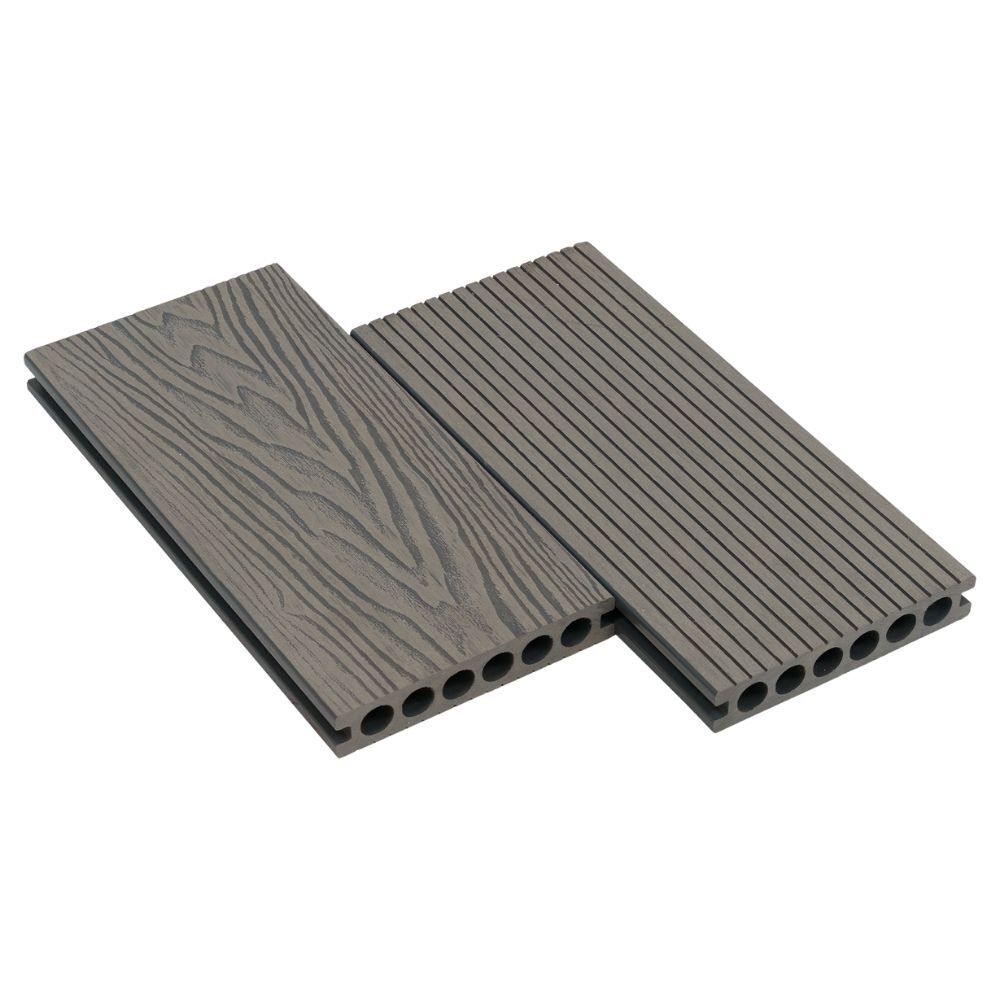 Sàn gỗ nhựa ngoài trời HB140T25 Grey - Sàn ngoài trời Hobiwood Sàn gỗ nhựa ngoài trời HB140T25 Grey - Sàn ngoài trời Hobiwood