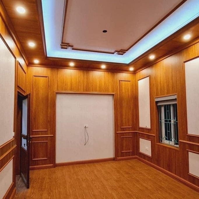 Nhựa giả gỗ ốp tường HB - Nhựa ốp tường cao cấp 6 Tấm nhựa giả gỗ ốp tường HK
