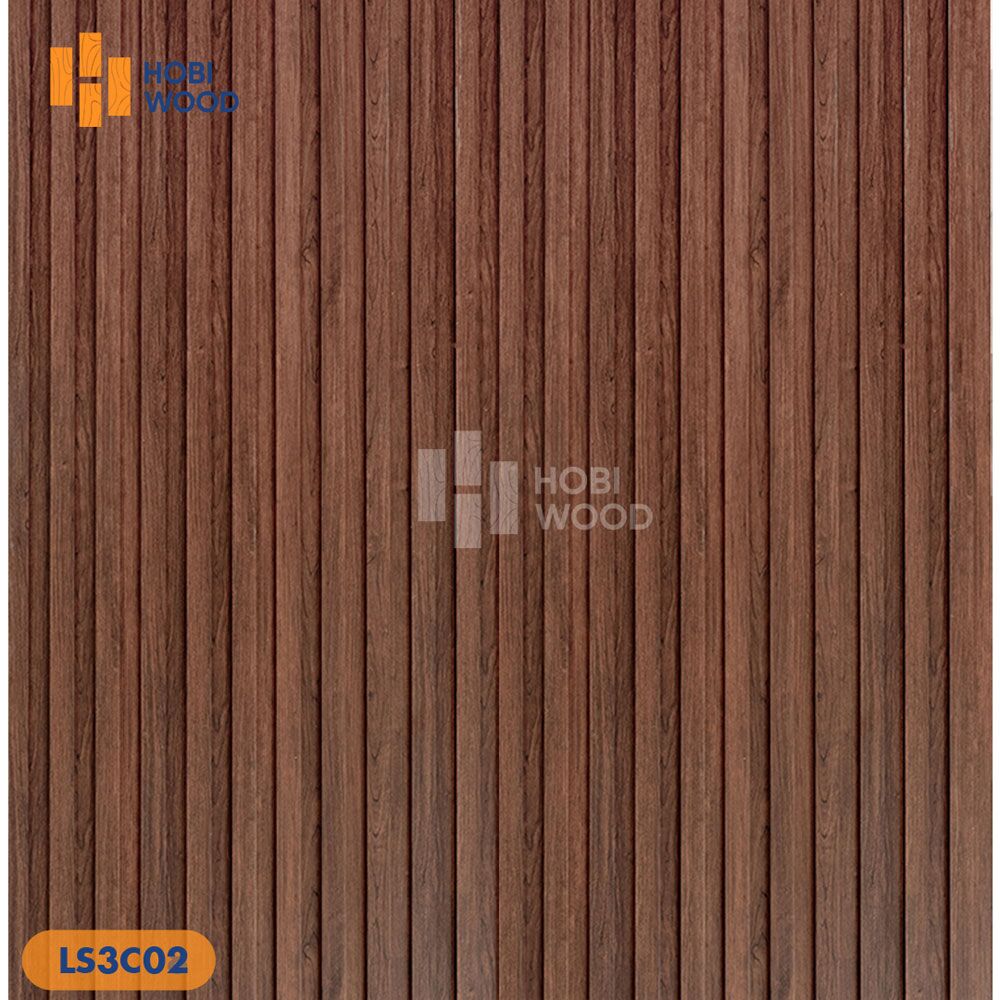 Tấm nhựa ốp tường Hobiwood LS3C-02 - Màu Gỗ Nâu Sẫm (Dark Walnut) 13 Tấm nhựa ốp tường Hobiwood LS3C-01 - Màu Nâu Vàng Ấm Áp