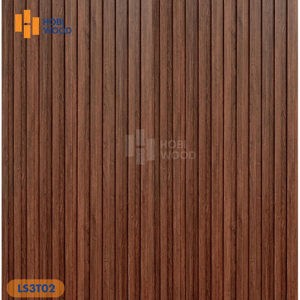 Tấm Nhựa Ốp Tường Giả Gỗ Cao Cấp Hobiwood LS3T02 - Màu nâu óc chó (Walnut brown) 25 Tấm Nhựa Ốp Tường Giả Gỗ Cao Cấp Hobiwood LS3T02 - Màu nâu óc chó (Walnut brown) - Ảnh 3