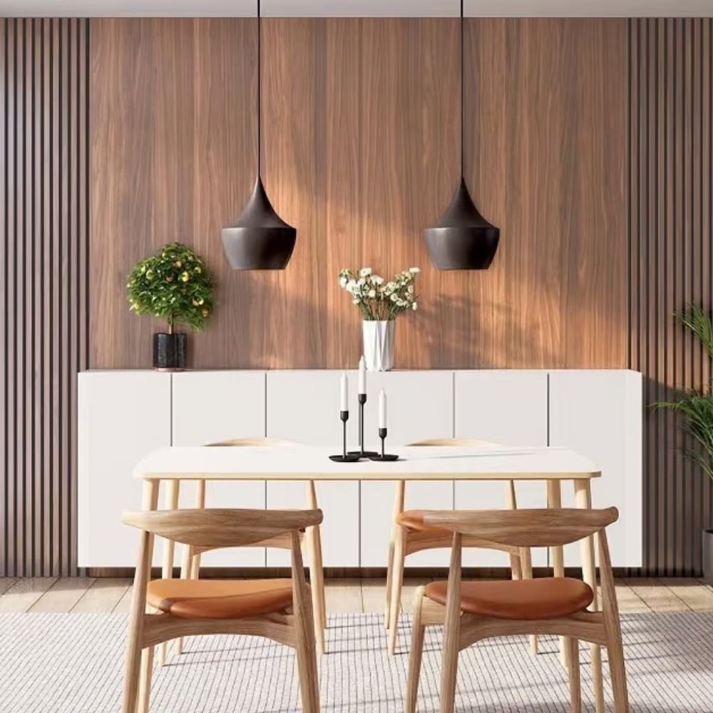 Tấm ốp than tre Kosmos TT-825 - Màu vân gỗ Walnut 6 Tấm than tre TT-825