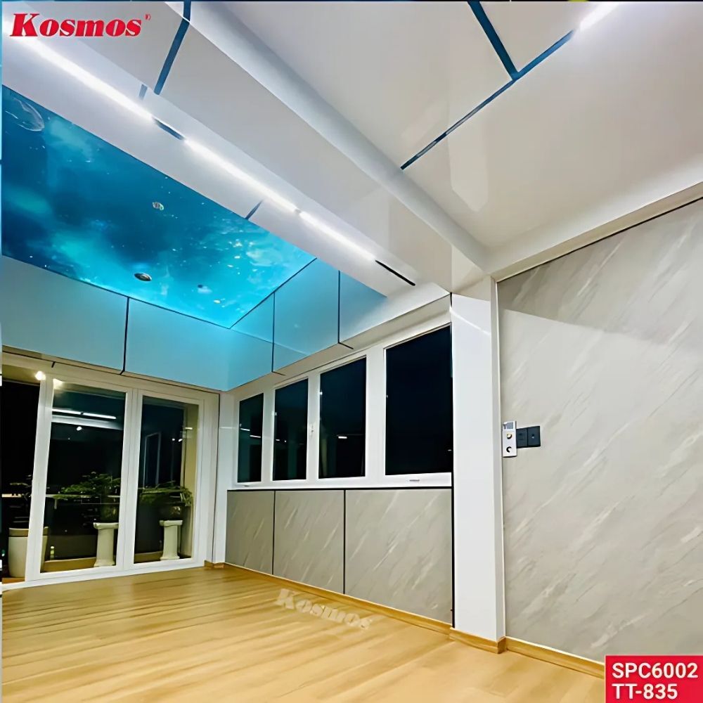 Tấm Ốp Than Tre Kosmos TT-835 - Vân Bê Tông Hiệu Ứng Ánh Kim Xi Măng Xám 6 Tấm Ốp Than Tre Kosmos TT-835 - Vân Bê Tông Hiệu Ứng Ánh Kim Xi Măng Xám - Ảnh 3