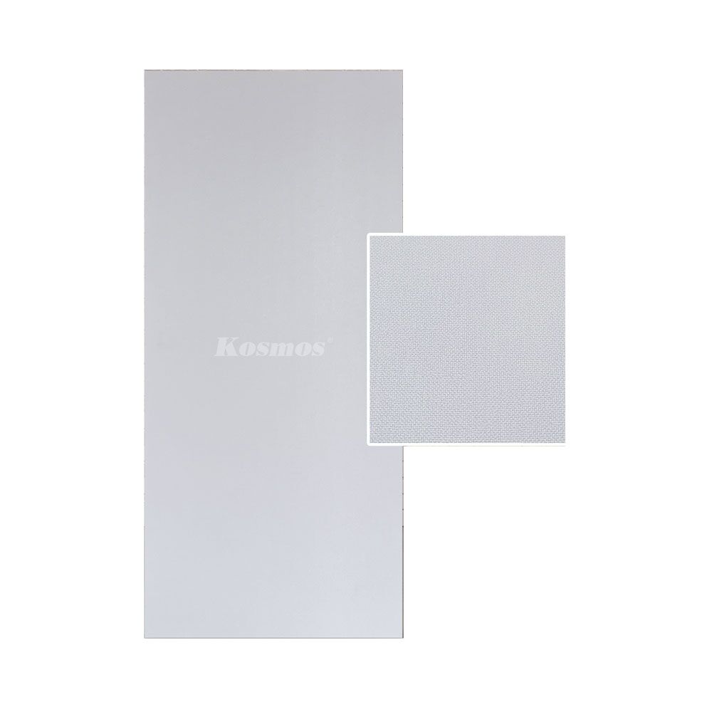 Tấm ốp than tre Kosmos TT-824 - Vân vải trắng ghi 4 Tấm ốp than tre Kosmos TT-824