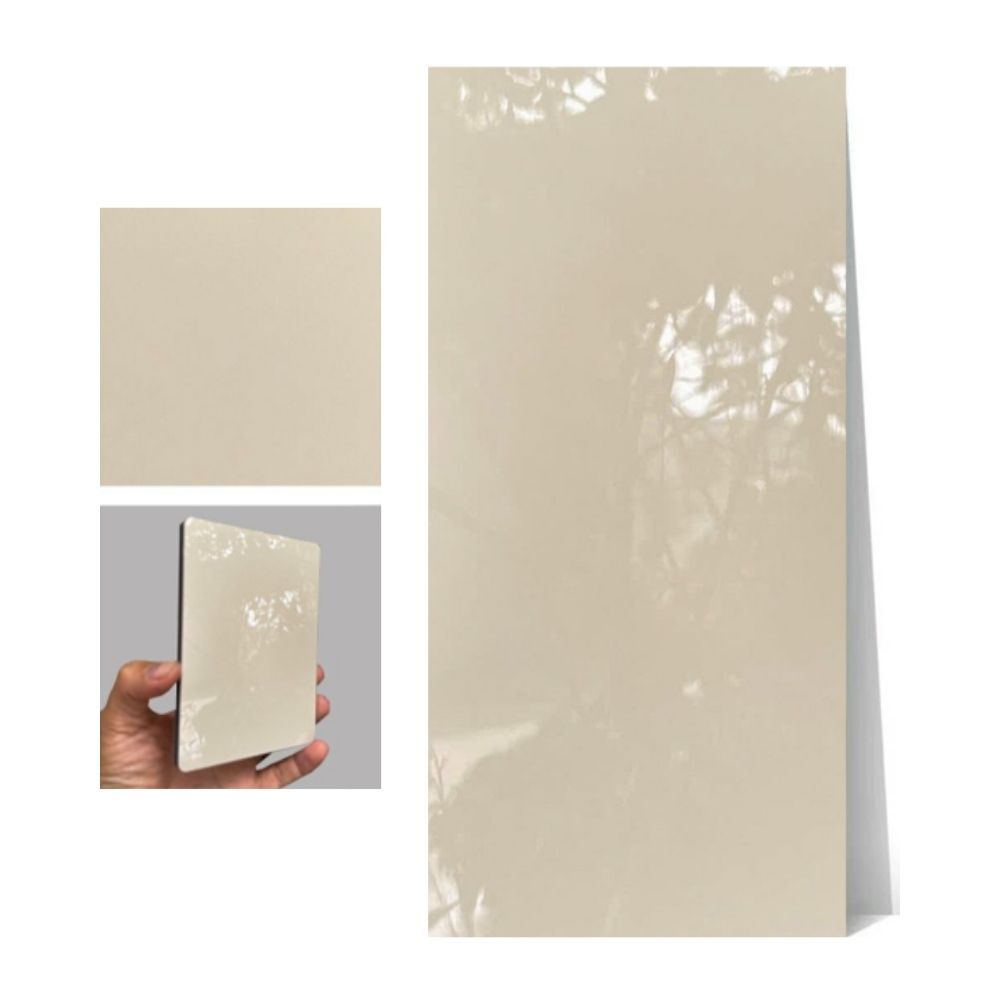 Tấm ốp than tre đơn sắc PET iS-13 iWood - Màu vàng kem bóng 6 Tấm ốp than tre đơn sắc PET iS-13 iWood - Màu vàng kem bóng