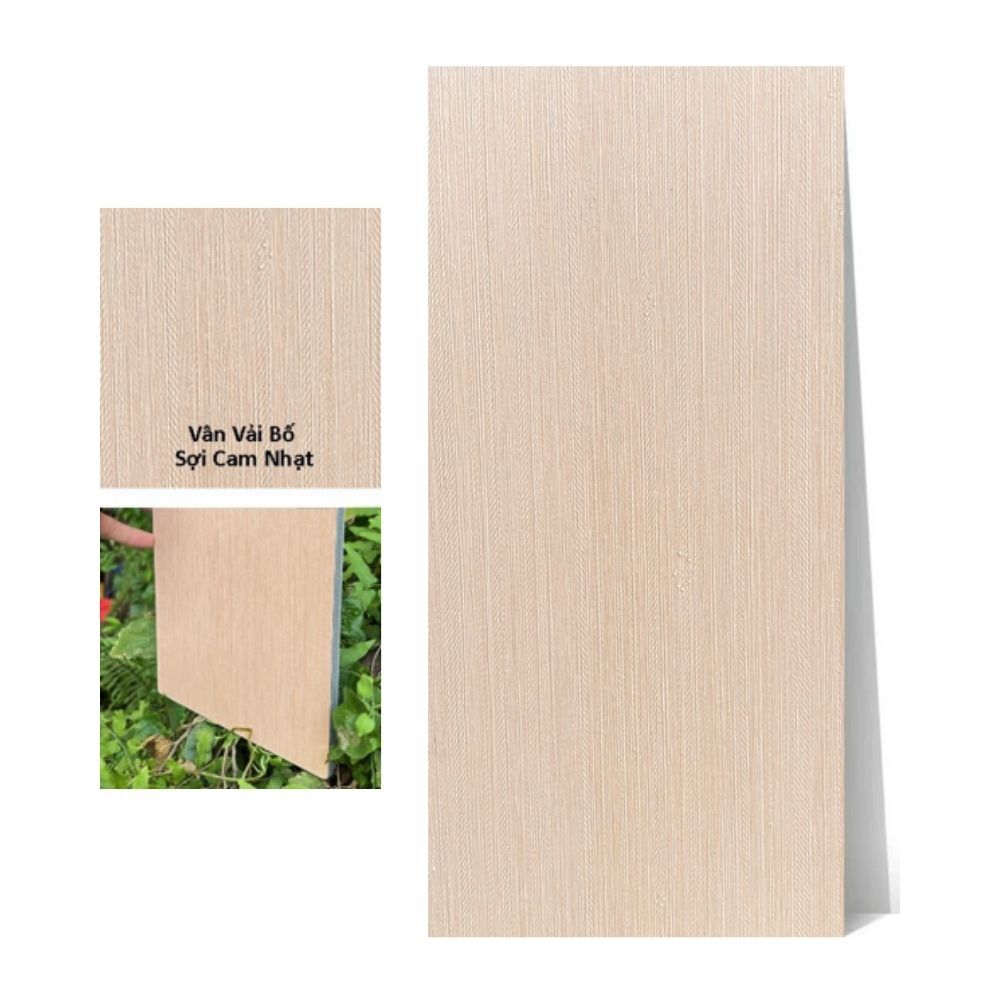 Tấm ốp than tre vân vải CL-10 iWood - Màu cam nhạt 5 Tấm ốp than tre vân vải CL-10 iWood - Màu cam nhạt