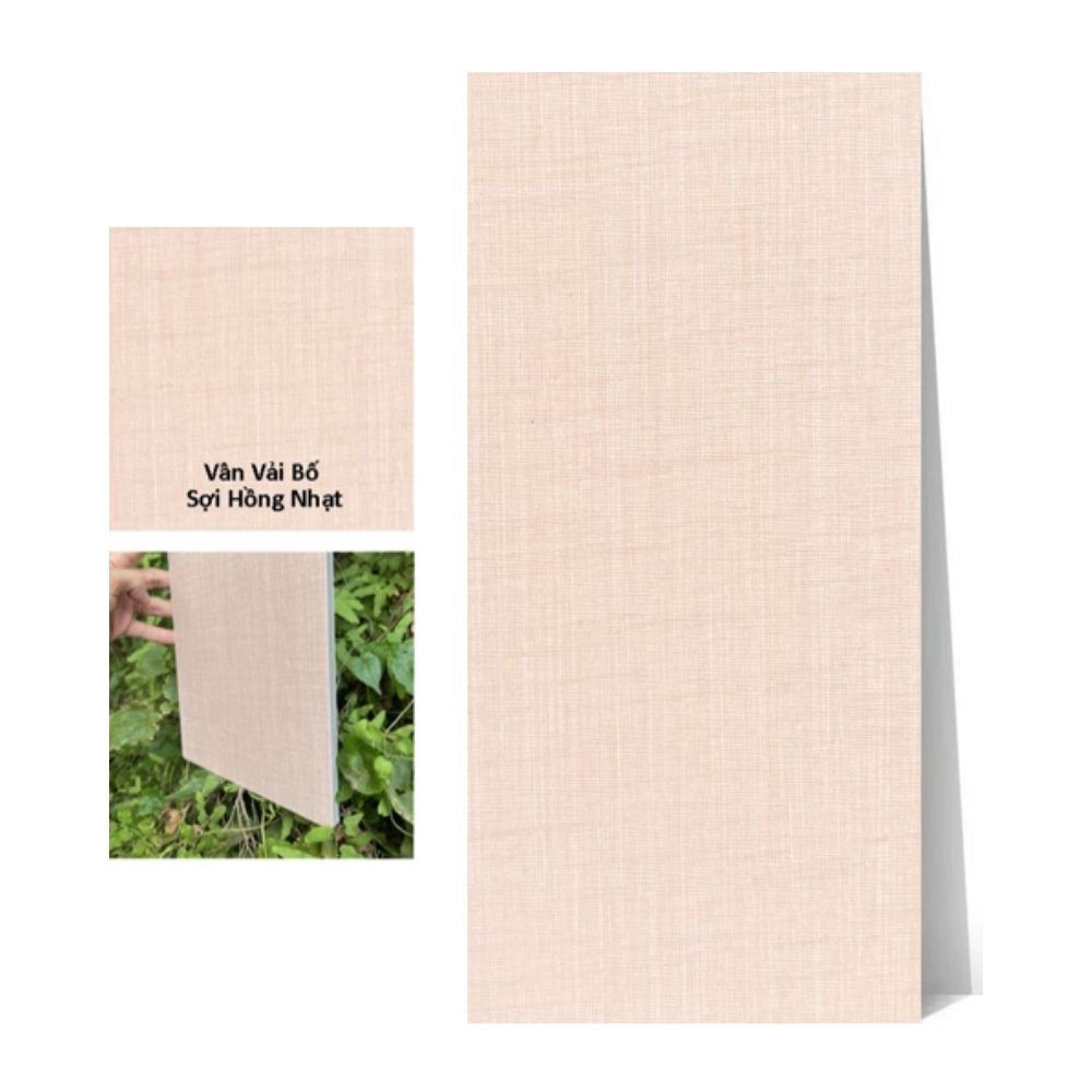 Tấm ốp than tre vân vải CL-6 iWood - Màu hồng nhạt sợi vải bố 6 Tấm ốp than tre vân vải CL-6 iWood - Màu hồng nhạt sợi vải bố