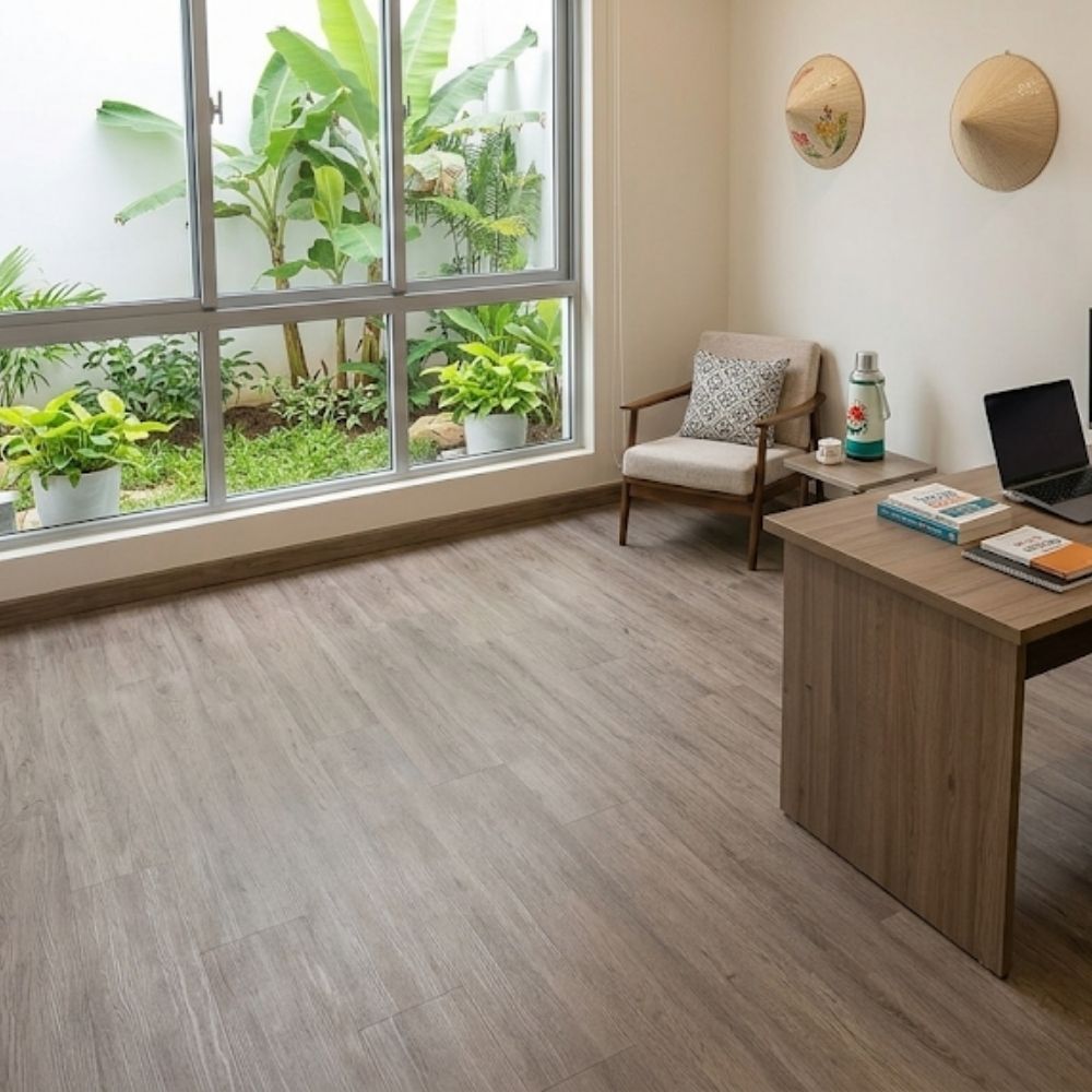 Sàn Nhựa Giả Gỗ Giá Rẻ V261 - Lắp Nhanh Không Cần Keo, Màu Gỗ Sáng Tự Nhiên 11 Sàn Nhựa Giả Gỗ Giá Rẻ V261 - Lắp Nhanh Không Cần Keo, Màu Gỗ Sáng Tự Nhiên