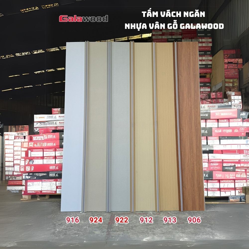 Vách Ngăn Nhựa 2 Mặt Galawood VN-912 - Màu sồi vàng nhạt Vách Ngăn Nhựa 2 Mặt Galawood VN-912 - Màu sồi vàng nhạt - Ảnh 4
